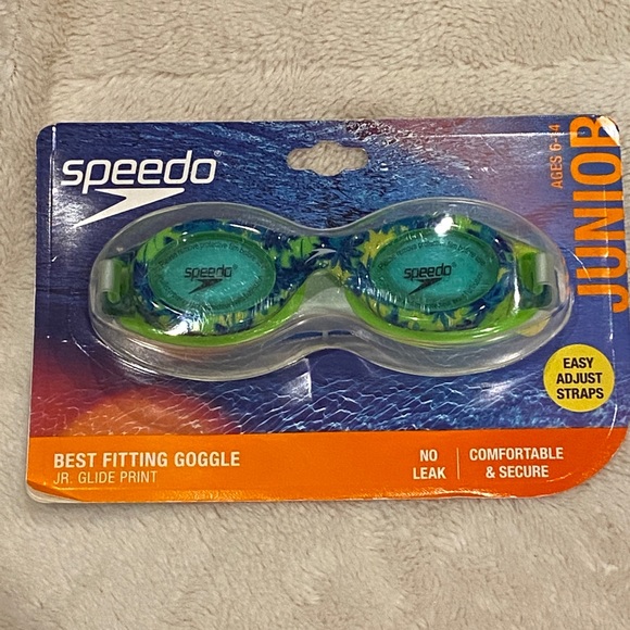 Speedo Jr (6-14) Junior Glide Comfortable Best Fitting Swim Goggles Paradise NWT - Picture 2 of 5
